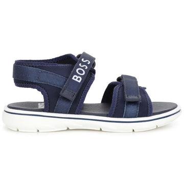 HUGO BOSS J09174-849 Sandały dla chłopca kolor granatowy - - #tag1# - #tag2# - #tag3# - #tag4#