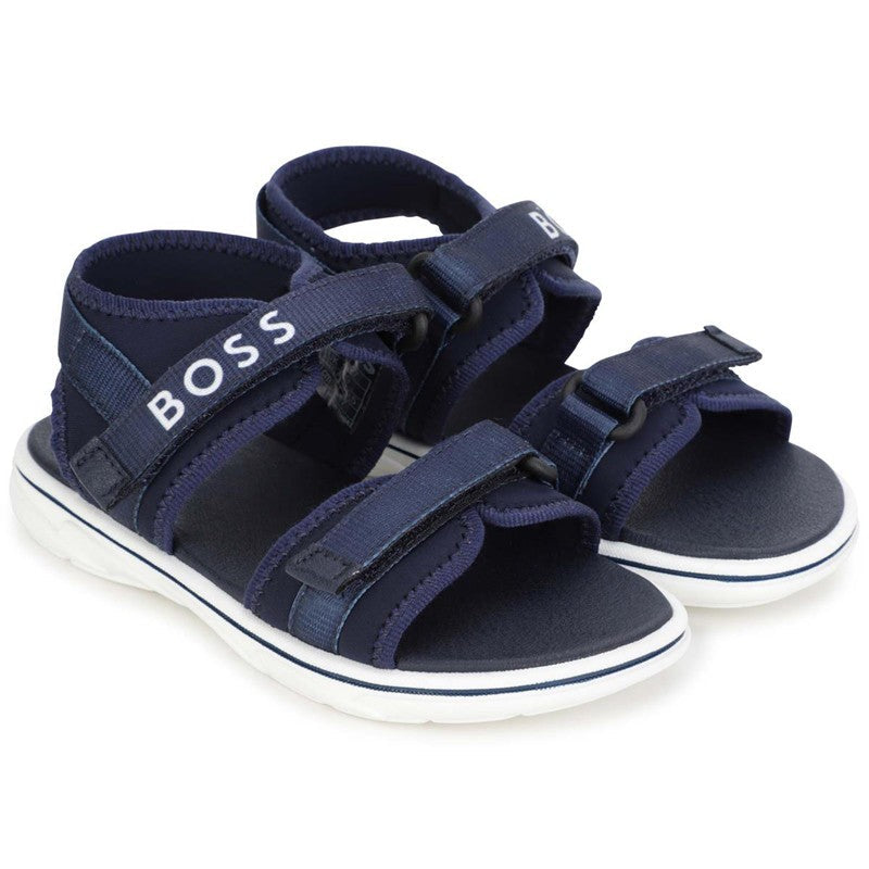 HUGO BOSS J09174-849 Sandały dla chłopca kolor granatowy - - #tag1# - #tag2# - #tag3# - #tag4#