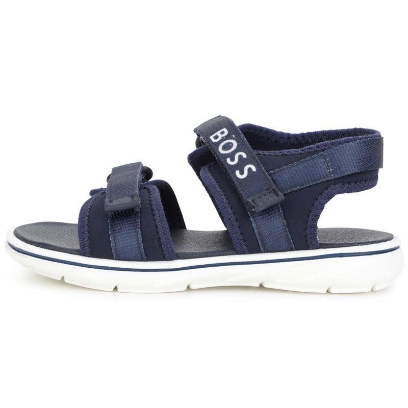 HUGO BOSS J09174-849 Sandały dla chłopca kolor granatowy - - #tag1# - #tag2# - #tag3# - #tag4#