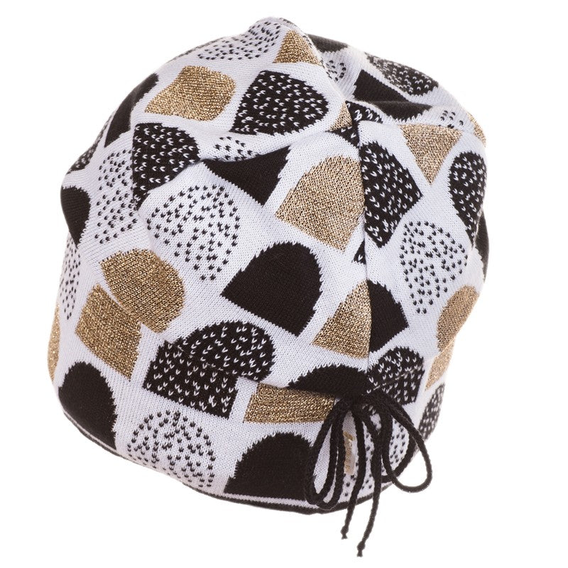 Jamiks JW17028-1 CHARLOTTE czapka kolor biały/czarny -  - #tag1# - #tag2# - #tag3# - #tag4#