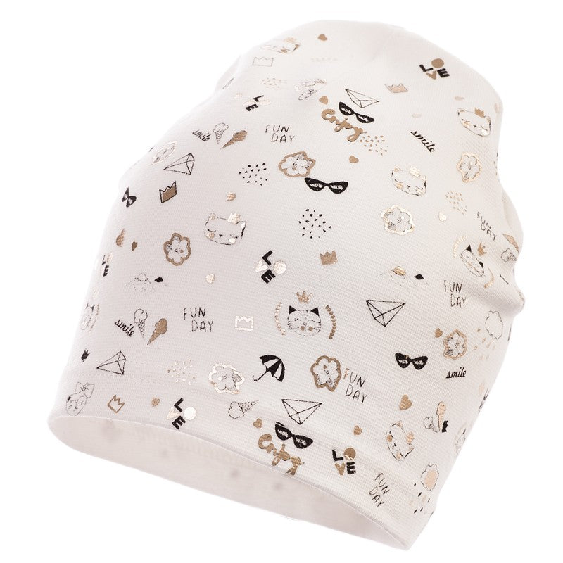 Jamiks czapka dziewczęca przejściowa ekri CERTA JWB115-1 - - #tag1# - #tag2# - #tag3# - #tag4#