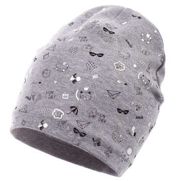 Jamiks czapka dziewczęca przejściowa popiel CERTA JWB115-2 -  - #tag1# - #tag2# - #tag3# - #tag4#