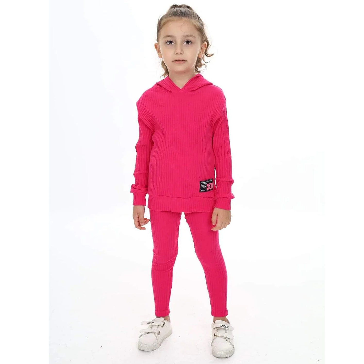 Komplet 2 Części Prążek dziewczynka fuksja 60150-8824 GKMOD - - #tag1# - #tag2# - #tag3# - #tag4#