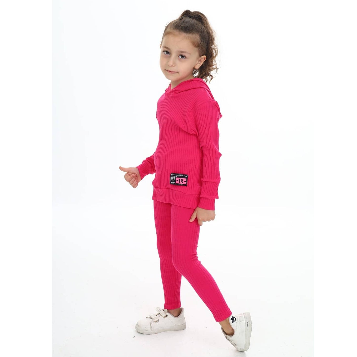 Komplet 2 Części Prążek dziewczynka fuksja 60150-8824 GKMOD - - #tag1# - #tag2# - #tag3# - #tag4#