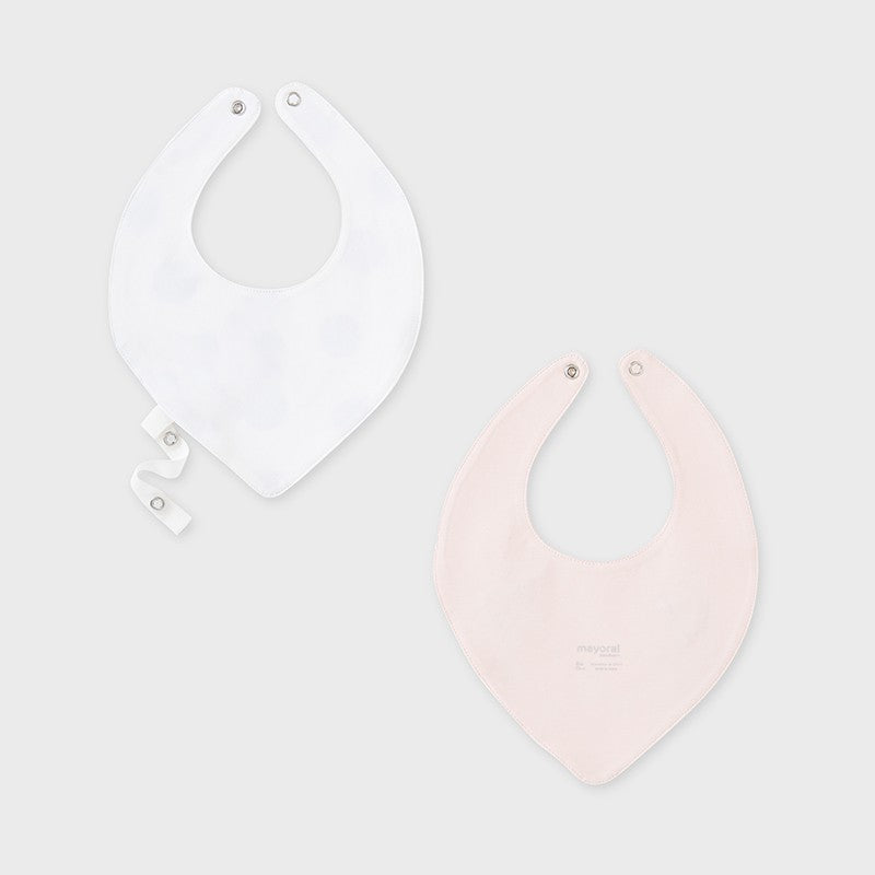 Komplet 2 śliniaczki dziewczęce Mayoral 9877-92 różowy - - #tag1# - #tag2# - #tag3# - #tag4#