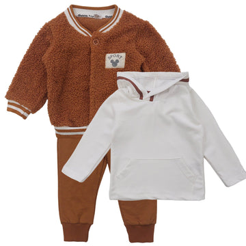 Komplet 3 Części chłopak brąz 2988-151223  GKMOC -  - #tag1# - #tag2# - #tag3# - #tag4#