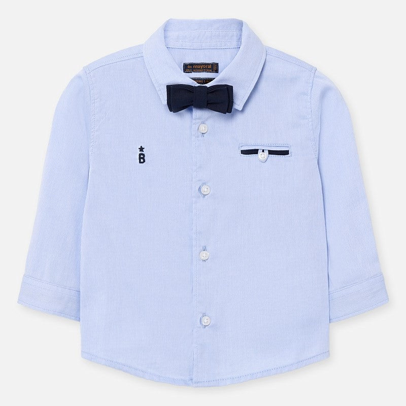 Koszula elegancka z muszką dla chłopczyków Mayoral 1162-87 Błękitny -  - #tag1# - #tag2# - #tag3# - #tag4#