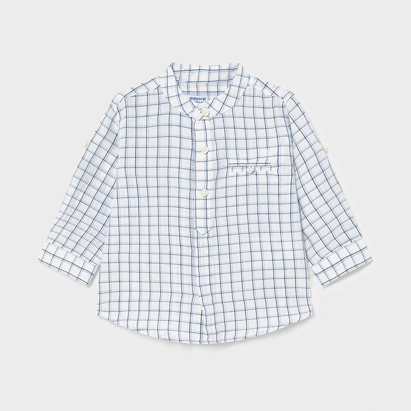 Koszula w kratkę chłopięca Mayoral 1119-33 granatowy -  - #tag1# - #tag2# - #tag3# - #tag4#