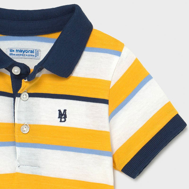 Koszulka polo w paski dla chłopców Mayoral 1107-93 Mango - - #tag1# - #tag2# - #tag3# - #tag4#