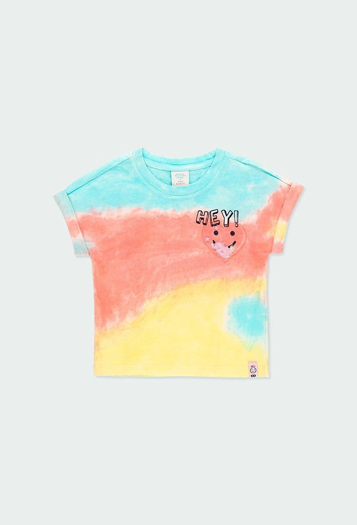 Koszulka tie dye dla dziewczynki Boboli 424044-3751 kolor kolorowy - - #tag1# - #tag2# - #tag3# - #tag4#