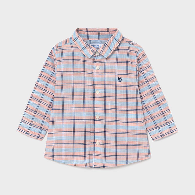 Koszulka w kratkę chłopięca Mayoral 1122-38 kolor pomarańcz -  - #tag1# - #tag2# - #tag3# - #tag4#