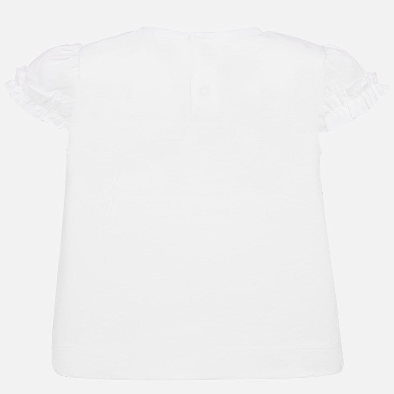 Koszulka z krótkim rękawem dziewczęca Mayoral 1057-56 beż -  - #tag1# - #tag2# - #tag3# - #tag4#