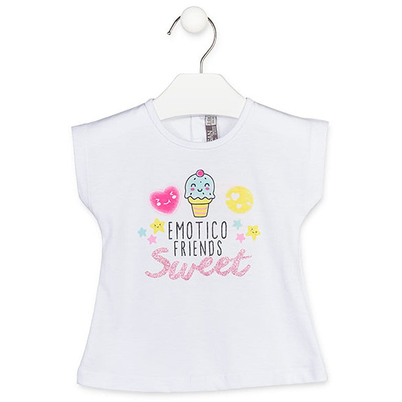 Losan T-Shirt na ramiączkach dziewczęcy Biały 918-1007AA-001 -  - #tag1# - #tag2# - #tag3# - #tag4#