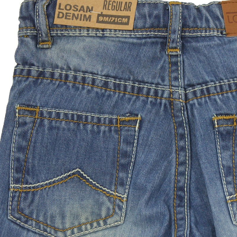 Losan szorty 617-9662AC  jeans kolor granat -  - #tag1# - #tag2# - #tag3# - #tag4#