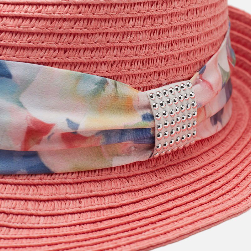 Mayoral 10212-95 Kapelusz dwukolorowy  kolor Geranium -  - #tag1# - #tag2# - #tag3# - #tag4#