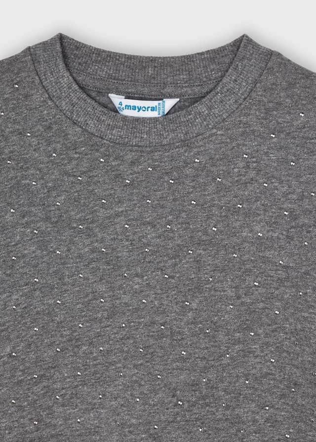 Mayoral 11-04431-083 Bluza dziewczynka 4431-83 stal - - #tag1# - #tag2# - #tag3# - #tag4#