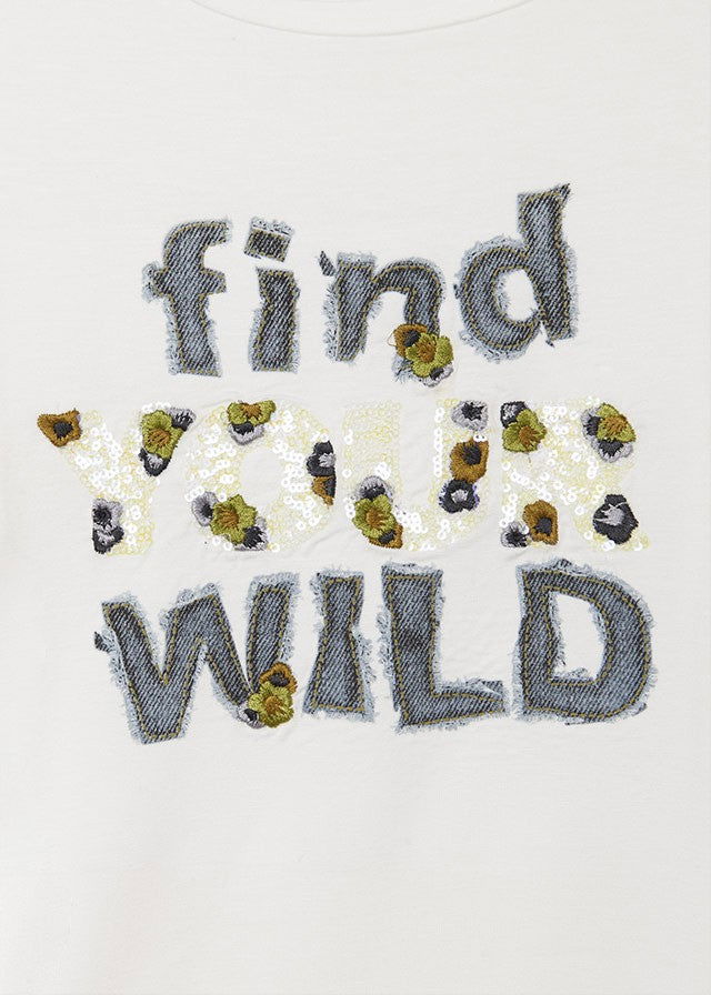 Mayoral 11-07086-033 Koszulka długi rękaw dziewczęca 7086-33 kremowy - - #tag1# - #tag2# - #tag3# - #tag4#