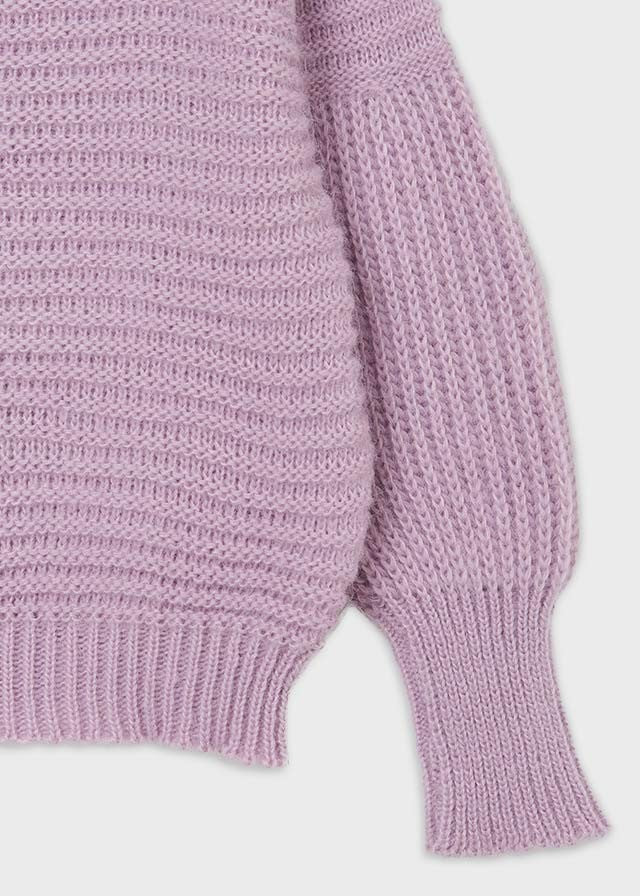 Mayoral 11-07350-086 Sweter z golfem 7350-86 kolor fioletowy - - #tag1# - #tag2# - #tag3# - #tag4#