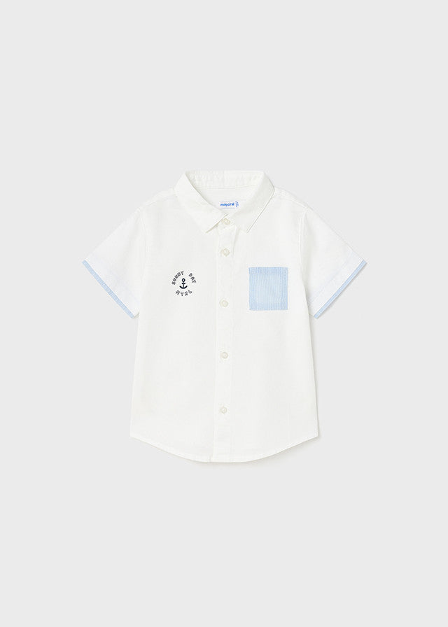 Mayoral 1111-1 Koszula z krótkim rękawem chłopiec kolor biały -  - #tag1# - #tag2# - #tag3# - #tag4#