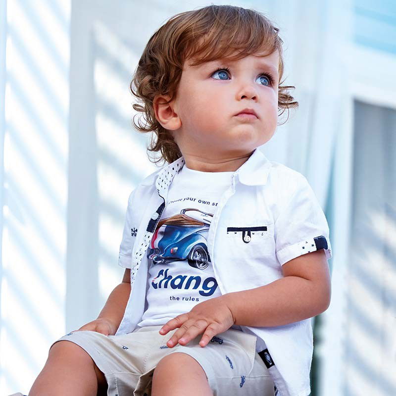 Mayoral 1127-90 Koszula chłopięca kolor biały -  - #tag1# - #tag2# - #tag3# - #tag4#