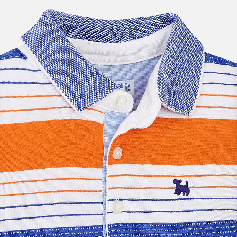 Mayoral 1132-73 Polo chłopięce kolor biały/niebieski/pomarańcz - - #tag1# - #tag2# - #tag3# - #tag4#