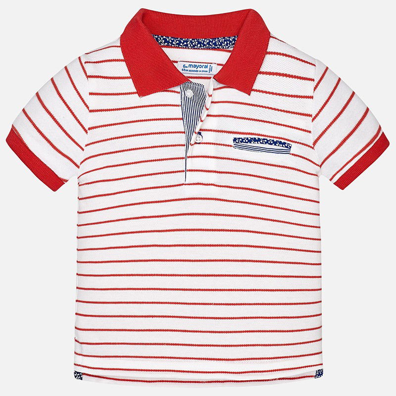 Mayoral 1134-45 Koszulka chłopięca polo kolor czerwony -  - #tag1# - #tag2# - #tag3# - #tag4#