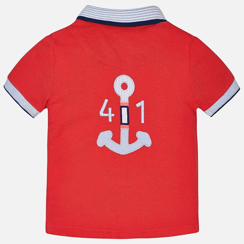 Mayoral 1138-90 Koszulka polo krótki rękaw kolor czerwony -  - #tag1# - #tag2# - #tag3# - #tag4#