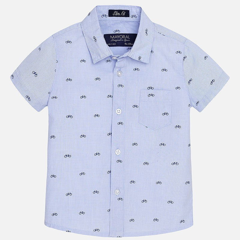 Mayoral 1149-59 Koszula krót.ręk. nadruk  kolor Rajski -  - #tag1# - #tag2# - #tag3# - #tag4#