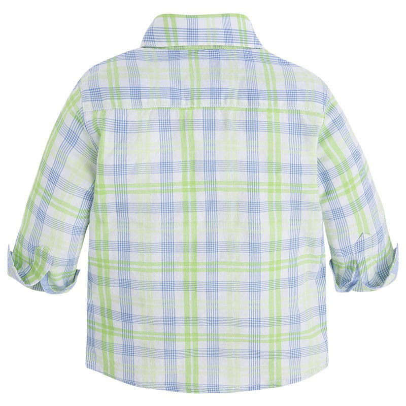 Mayoral 1174-80 Koszula dł.ręk.krata  kolor Kwaśny -  - #tag1# - #tag2# - #tag3# - #tag4#