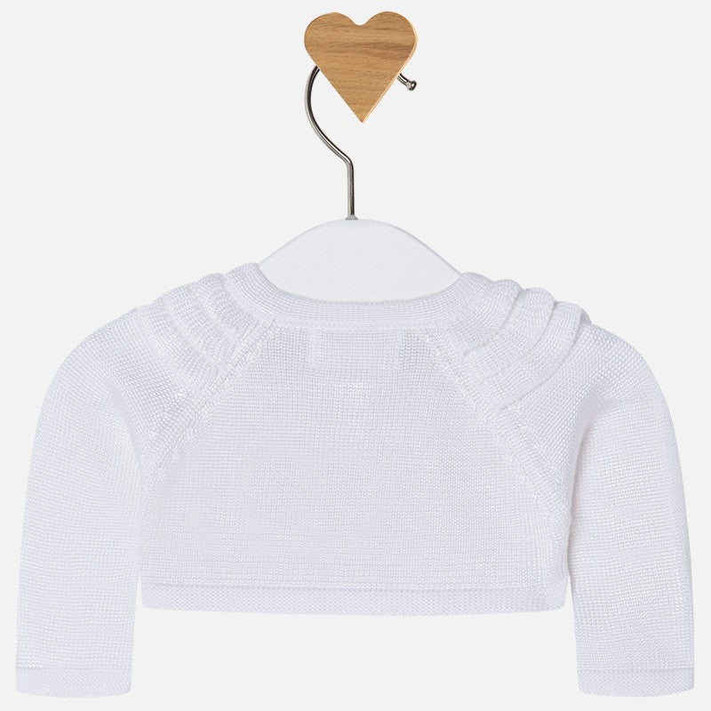 Mayoral 1302-20 Sweter dziewczęcy kolor biały - - #tag1# - #tag2# - #tag3# - #tag4#