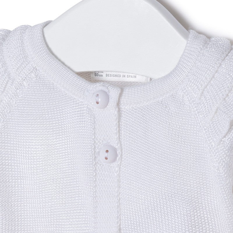 Mayoral 1302-20 Sweter dziewczęcy kolor biały - - #tag1# - #tag2# - #tag3# - #tag4#