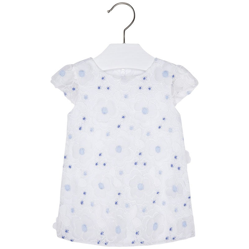 Mayoral 1924-47 Sukienka kwiatki  kolor błękitny -  - #tag1# - #tag2# - #tag3# - #tag4#