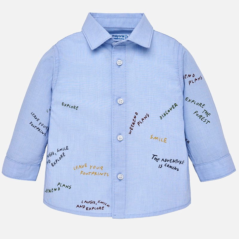 Mayoral 2138-23 Koszula chłopięca kolor błękitny -  - #tag1# - #tag2# - #tag3# - #tag4#