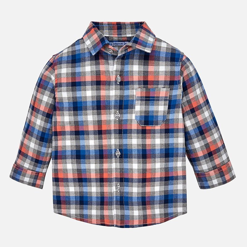 Mayoral 2142-25 Koszula chłopięca krata kolor Papryka -  - #tag1# - #tag2# - #tag3# - #tag4#