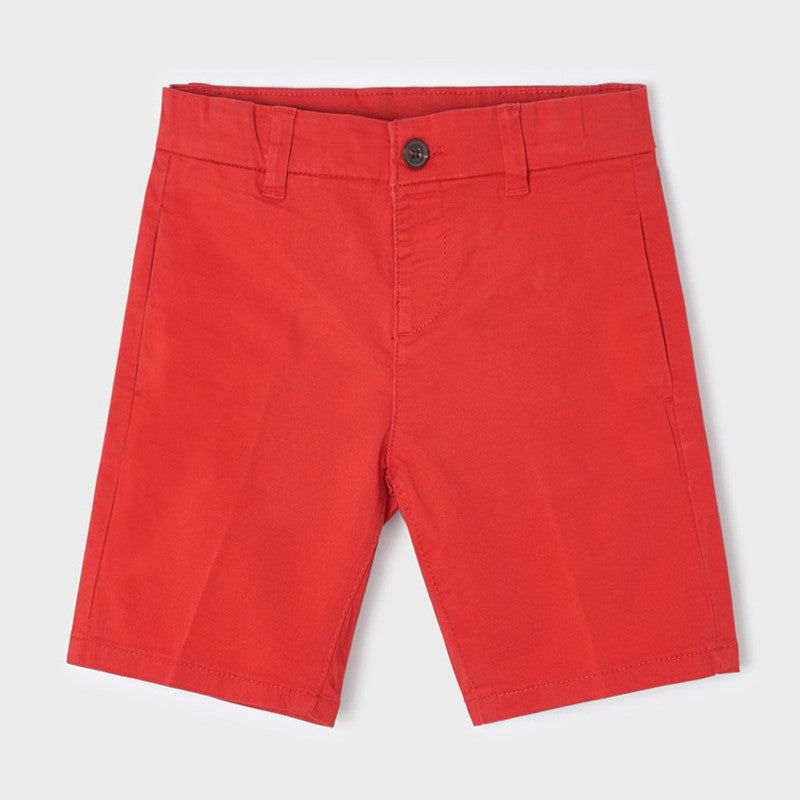 Mayoral 22-00202-019 Bermudy chino chłopięce 202-19 czerwony - - #tag1# - #tag2# - #tag3# - #tag4#