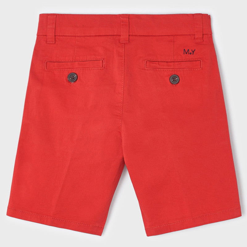Mayoral 22-00202-019 Bermudy chino chłopięce 202-19 czerwony - - #tag1# - #tag2# - #tag3# - #tag4#