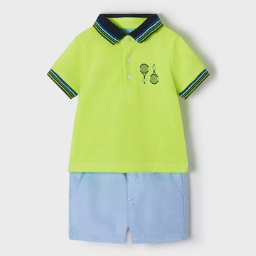 Mayoral 22-01234-057 Polo i bermudy chłopiec 1234-57 zieleń - - #tag1# - #tag2# - #tag3# - #tag4#