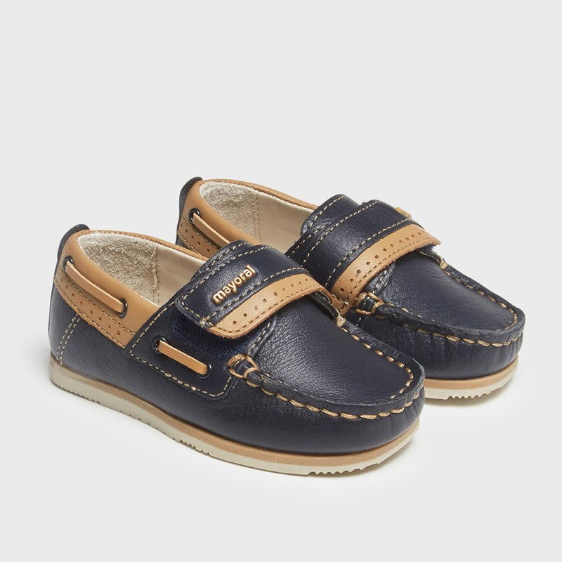Mayoral 22-43390-076 Mokasyny na rzepy chłopiec 43390-76 granatowy - - #tag1# - #tag2# - #tag3# - #tag4#