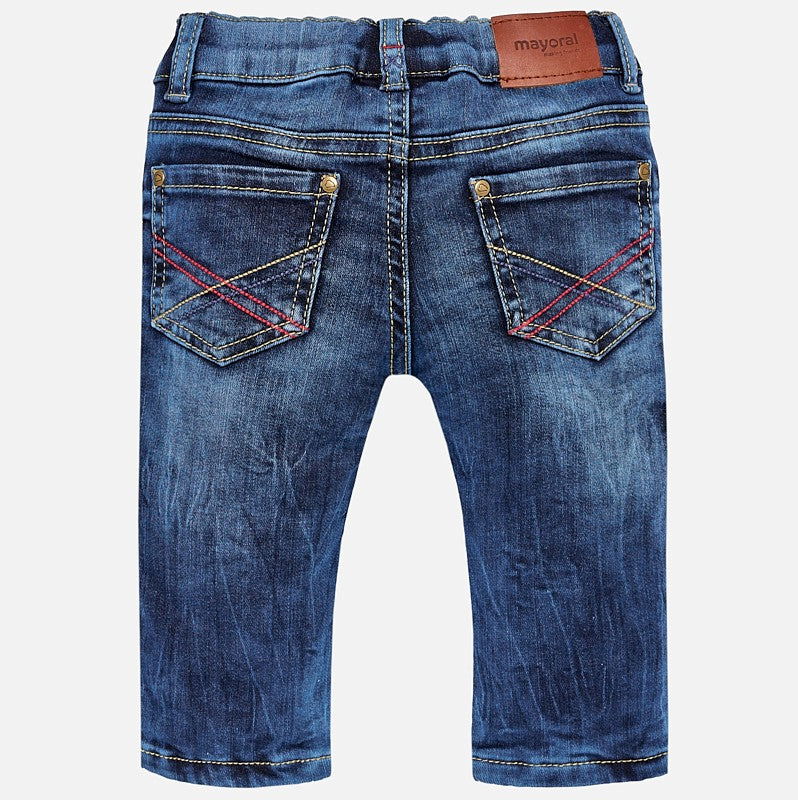 Mayoral 2554-5 Spodnie ocieplane chłopięce jeans kolor granat - - #tag1# - #tag2# - #tag3# - #tag4#
