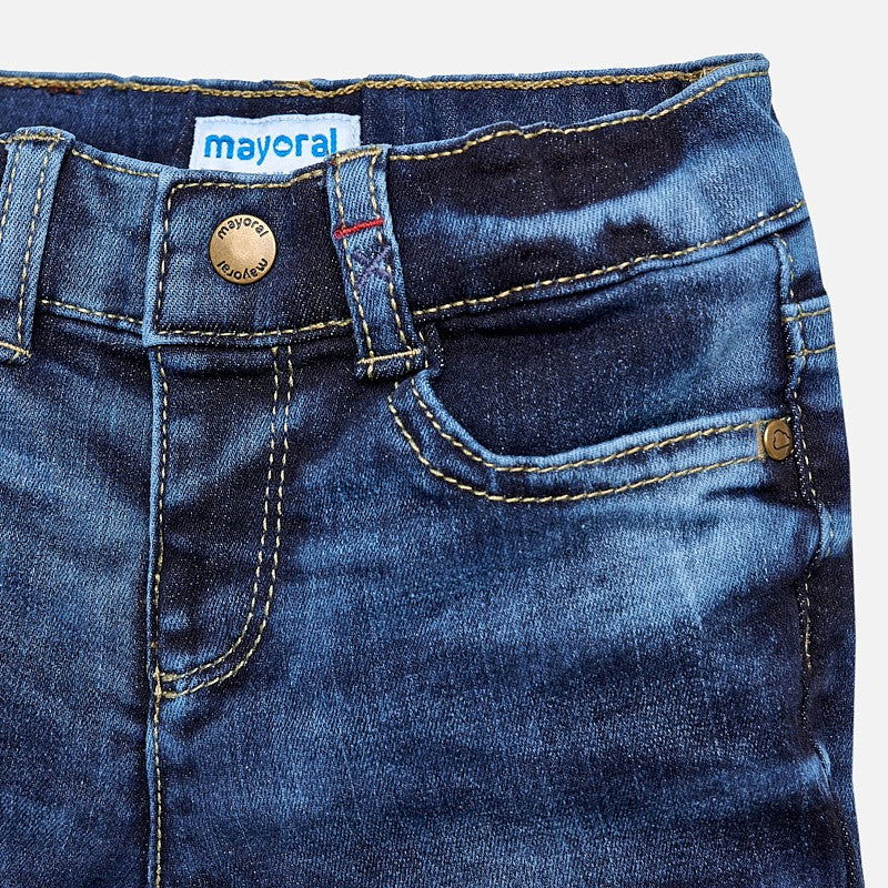 Mayoral 2554-5 Spodnie ocieplane chłopięce jeans kolor granat - - #tag1# - #tag2# - #tag3# - #tag4#