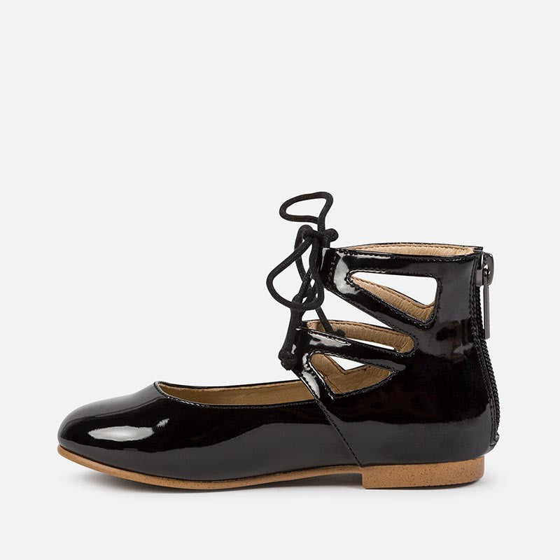 Mayoral 44709-38 Buciki dziewczęce balerinki lakierowane kolor Czarny -  - #tag1# - #tag2# - #tag3# - #tag4#