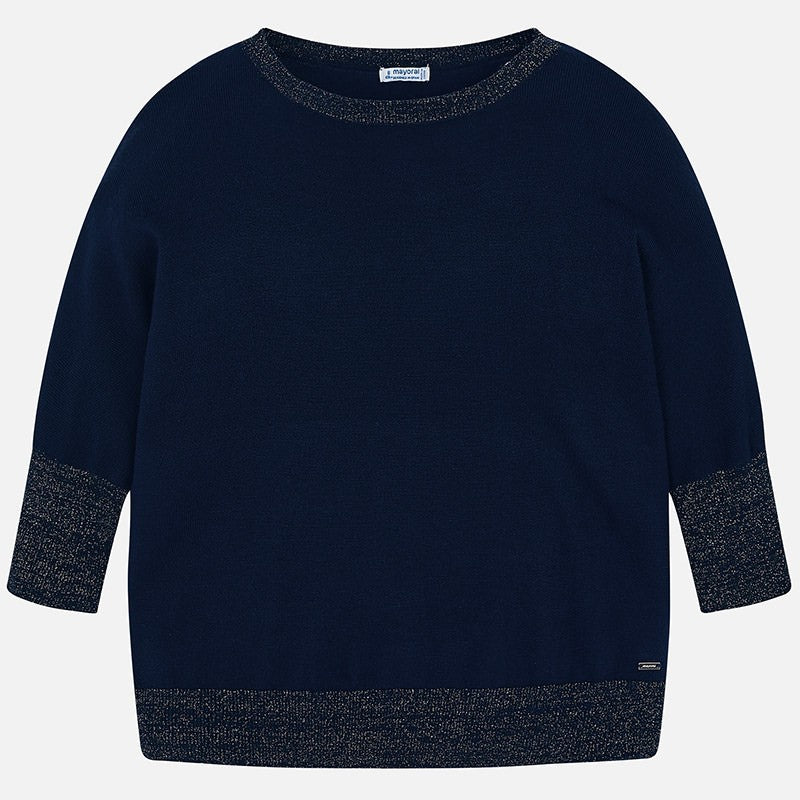 Mayoral 6301-62 Sweter dziewczęcy kolor granat - - #tag1# - #tag2# - #tag3# - #tag4#