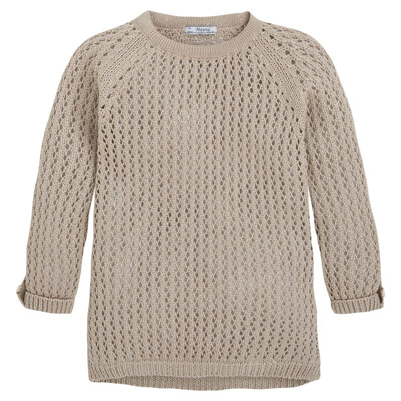 Mayoral 6307-96 Sweter trykot Beżowy - - #tag1# - #tag2# - #tag3# - #tag4#