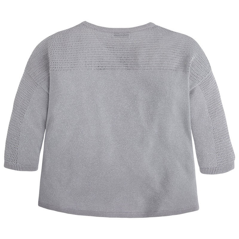 Mayoral 6310-59 Sweter trykot ażurowy kolor Posrebrzan - - #tag1# - #tag2# - #tag3# - #tag4#