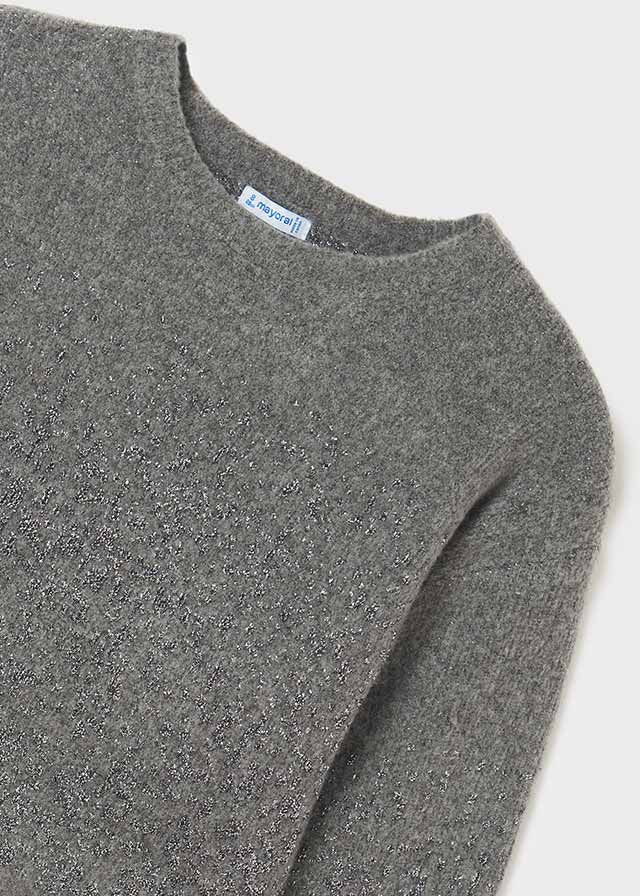 Mayoral 7936-94 Sukienka łączona dziewczęca kolor szary vigo - - #tag1# - #tag2# - #tag3# - #tag4#