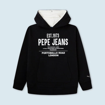 Pepe Jeans Bluza z kapturem JARETH junior chłopak PB581349-985 INFINITY - - #tag1# - #tag2# - #tag3# - #tag4#