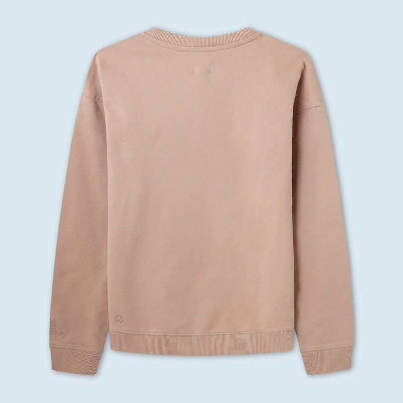 Pepe Jeans Bluza z logo WINTER ROSE junior dziewczyna PG581137-305 SOFT PINK - - #tag1# - #tag2# - #tag3# - #tag4#