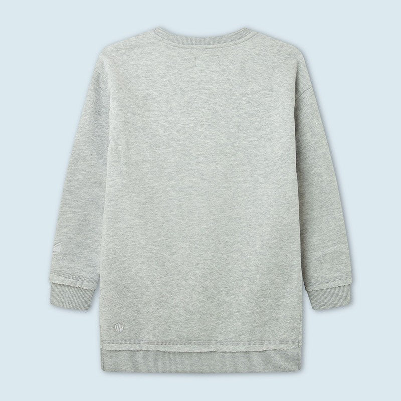 Pepe Jeans Bluza z sercem DANIELLE junior dziewczyna PG581191-933 GREY MARL - - #tag1# - #tag2# - #tag3# - #tag4#