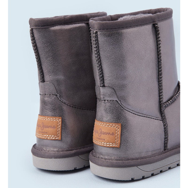 Pepe Jeans Buty botki zimowe ANGEL METAL junior Girls PGS50179-934 SILVER -  - #tag1# - #tag2# - #tag3# - #tag4#