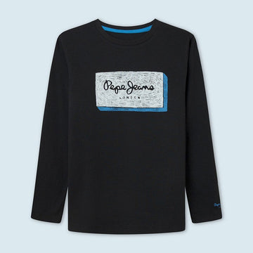 Pepe Jeans Koszulka ASIER junior chłopak PB503195-987 CHARCOAL - - #tag1# - #tag2# - #tag3# - #tag4#